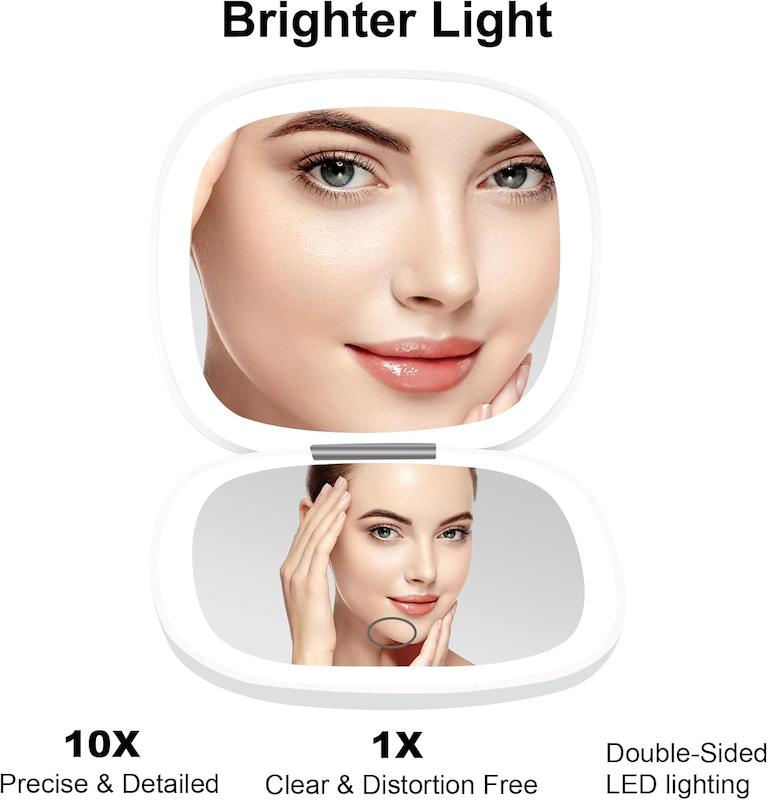 deweisn – آینه LED شارژی مدل Compact Mirror 