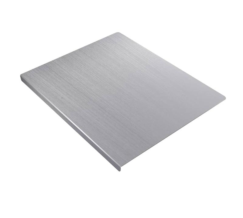 Premium Stainless Steel Cutting Board– تخته کار استیل لبه‌دار 