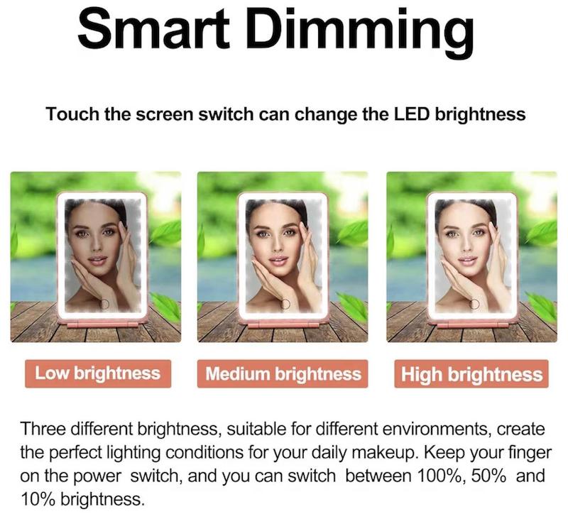  DeWEISN – آینه آرایشی LED مسافرتی 