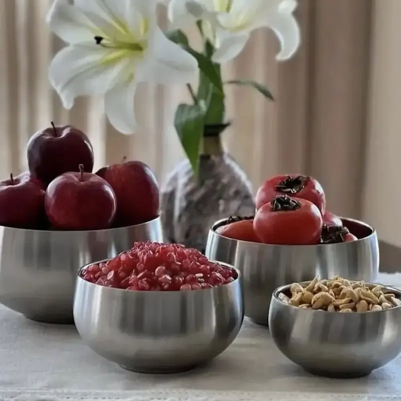 ست 4 عددی کاسه استیل دوجداره (Stainless Steel)