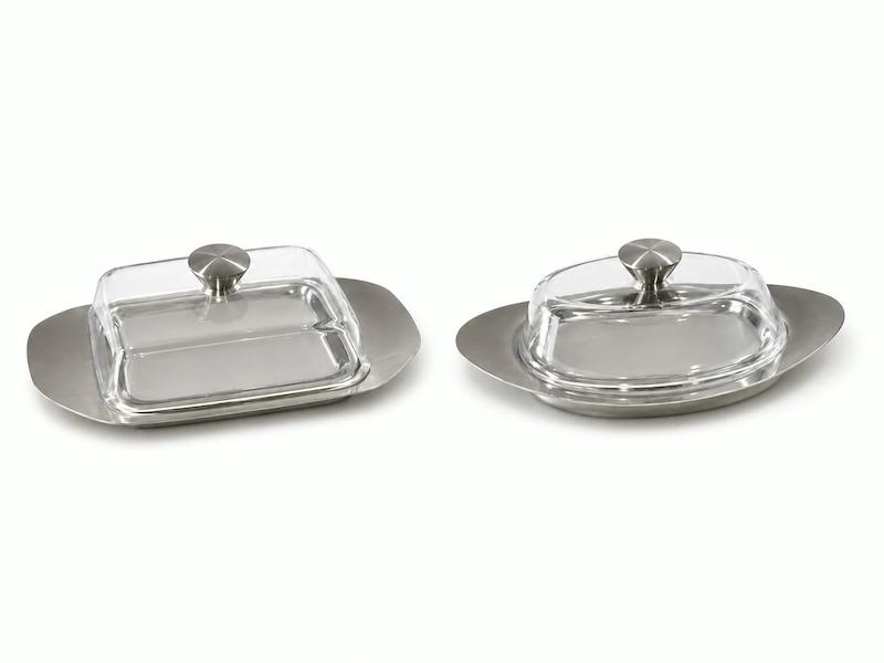 پنیرخوری استیل درب‌دار (Stainless Steel)
