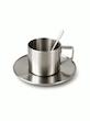 ست فنجان و نعلبکی دوجداره استیل (Stainless Steel)