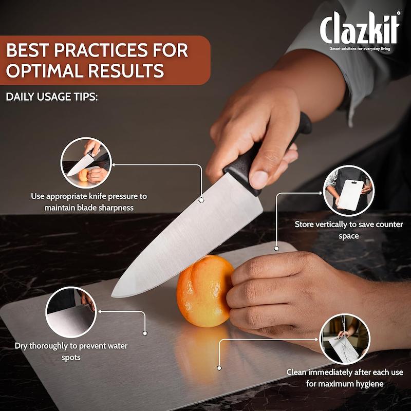 تخته برش Clazkit استیل ضد زنگ (Stainless Steel) 