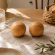 Bambum – ست نمکدان و فلفلدان بامبو (مدل گرد)