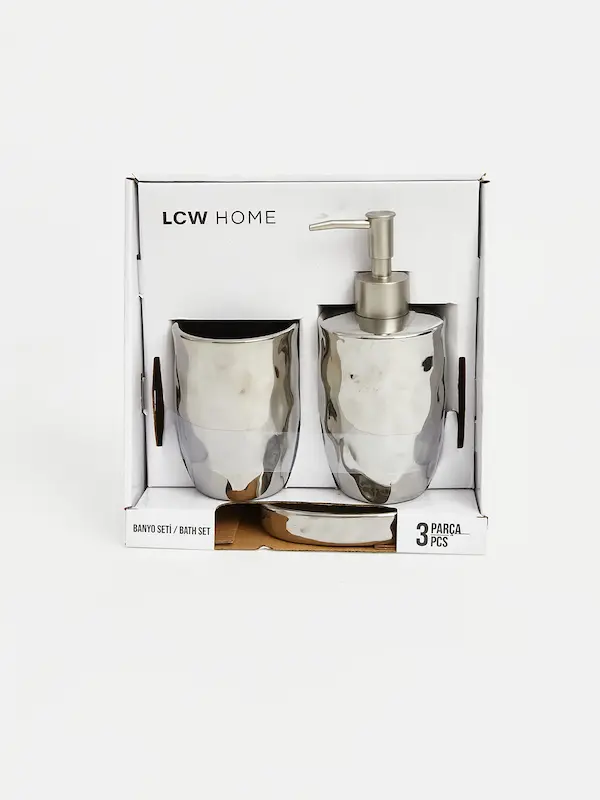 LCW HOME – ست سرویس بهداشتی نقره‌ای ال سی هوم