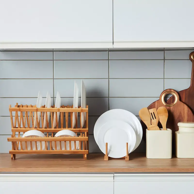homecentre – استند بشقاب بامبو 
