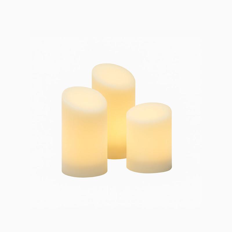 ÄDELLÖVSKOG – ست ۳ عددی شمع LED ایکیا