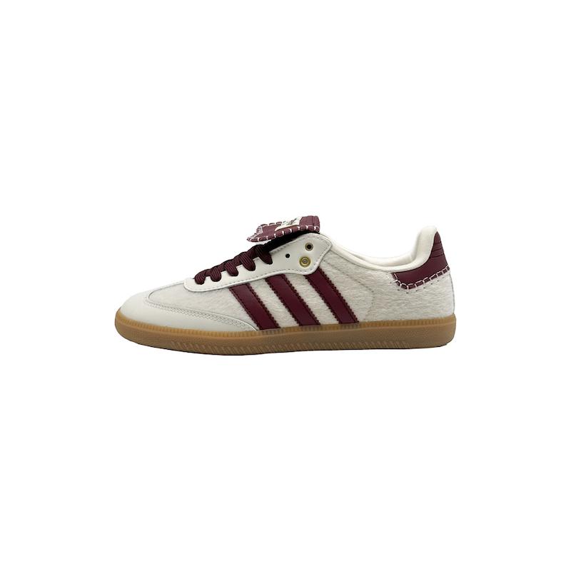 ADIDAS samba wales bonner pony tonal | آدیداس سامبا ولز بونر سفید زرشکی