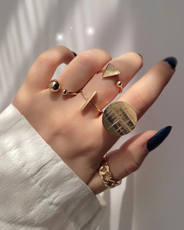 پک انگشتر سکه طلایی