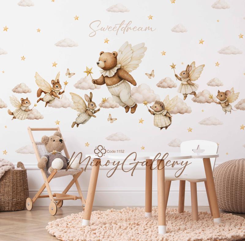 استیکر دیواری مینوی گالری کد 1152