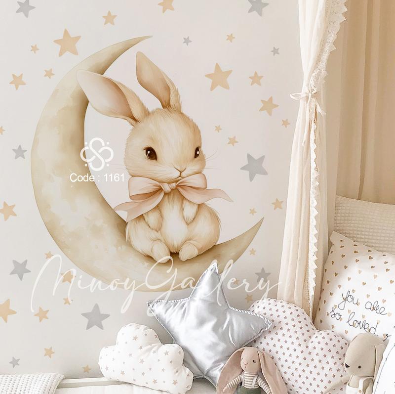 استیکر دیواری اتاق کودک مینوی گالری کد 1171