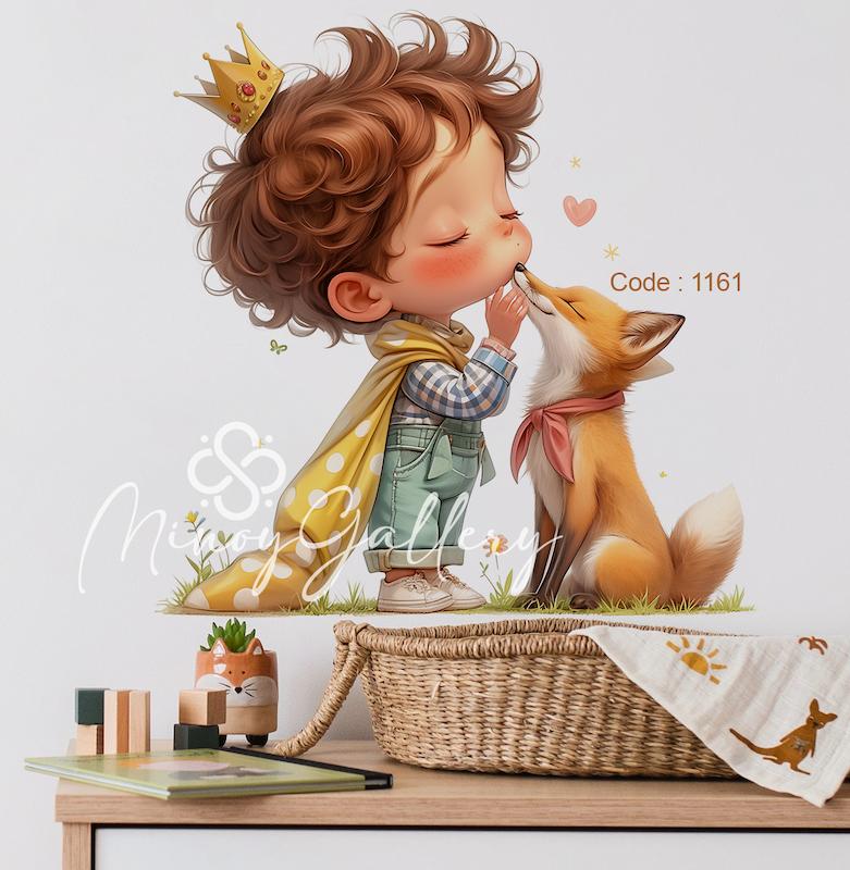 استیکر دیواری اتاق کودک مینوی گالری کد 1161