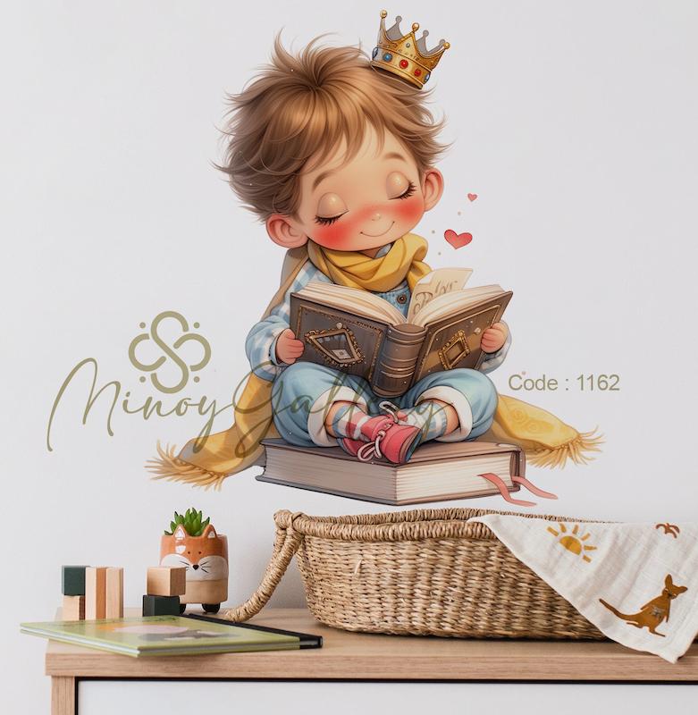 استیکر دیواری اتاق کودک مینوی گالری کد 1162