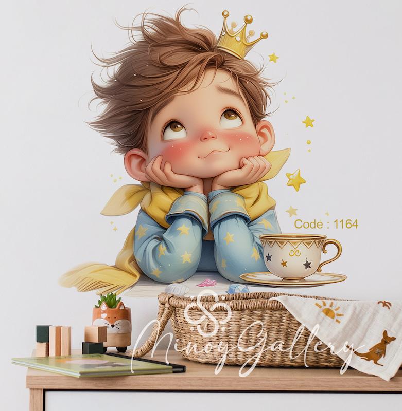 استیکر دیواری اتاق کودک مینوی گالری کد 1164