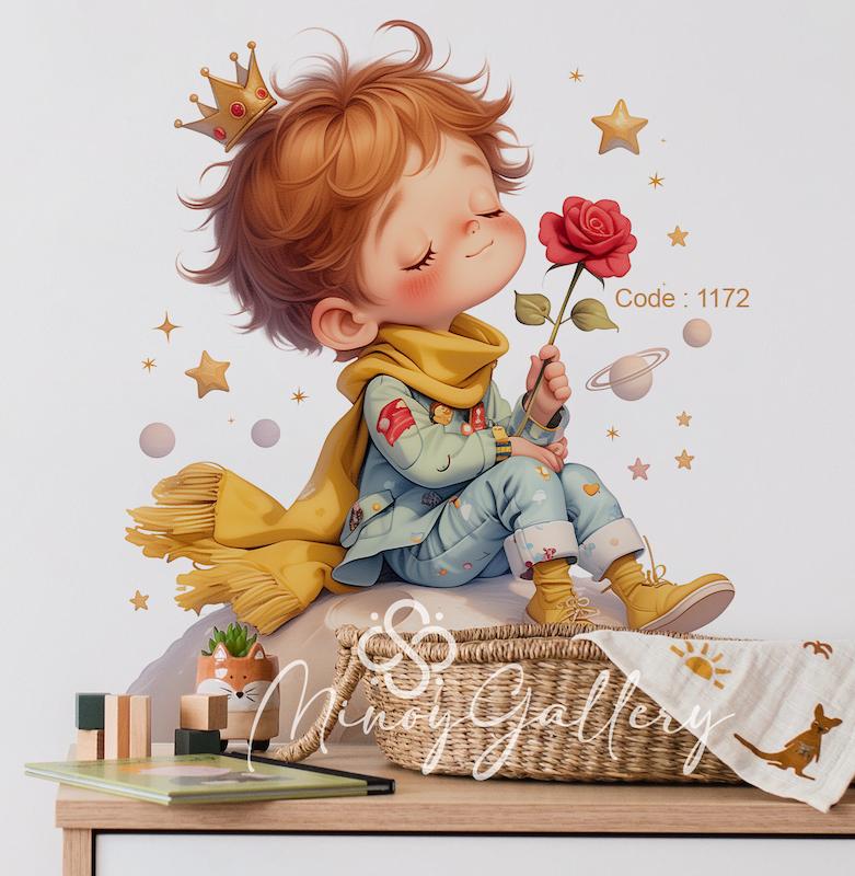 استیکر دیواری اتاق کودک مینوی گالری کد 1172