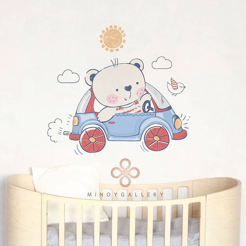 استیکر دیواری مینوی گالری Baby room collection #1