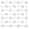 استیکر دیواری مینوی گالری مدل Cloud & Heart
