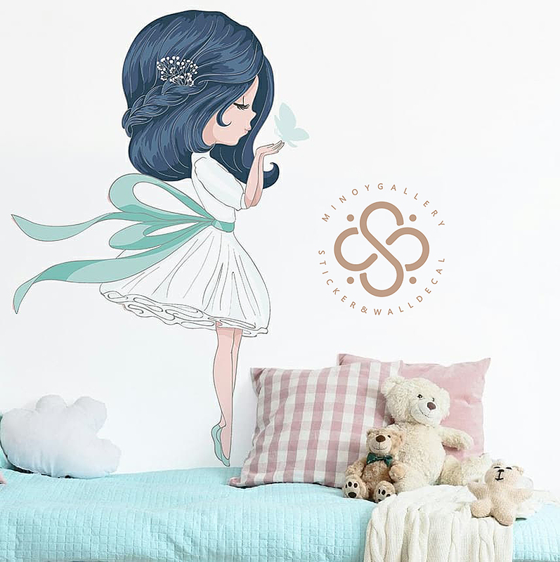 استیکر دیواری مینوی گالری مدل MY-136