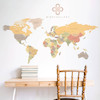 استیکر دیواری مینوی گالری مدل World Map