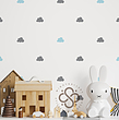 استیکر دیواری مینوی گالری مدل Regular cloud pattern