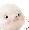 استیکر دیواری مینوی گالری مدل Cute rabbit 1