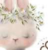 استیکر دیواری مینوی گالری مدل Cute rabbit 2