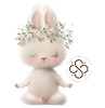 استیکر دیواری مینوی گالری مدل Cute rabbit 2