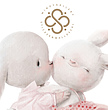 استیکر دیواری مینوی گالری مدل lovely rabbit 2