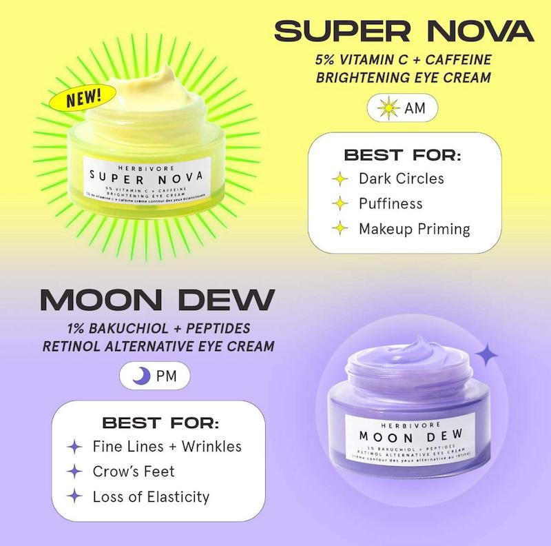 کرم دور چشم ویتامین C و کافئین Herbivore – Super Nova 5% 
