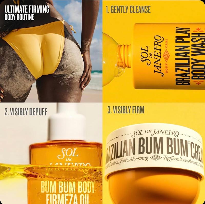 کرم بدن سفت کننده و صاف کننده برزیلی بوم بوم سول د ژانیرو Sol De Janeiro Brazilian Bum Bum Cream