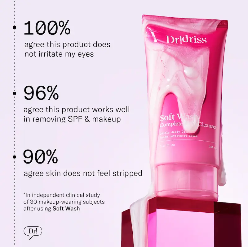 شوینده ملایم و حرفه‌ای با بافت ژله‌ای-شیری Dr. Idriss Soft Wash Complete Daily Cleanser