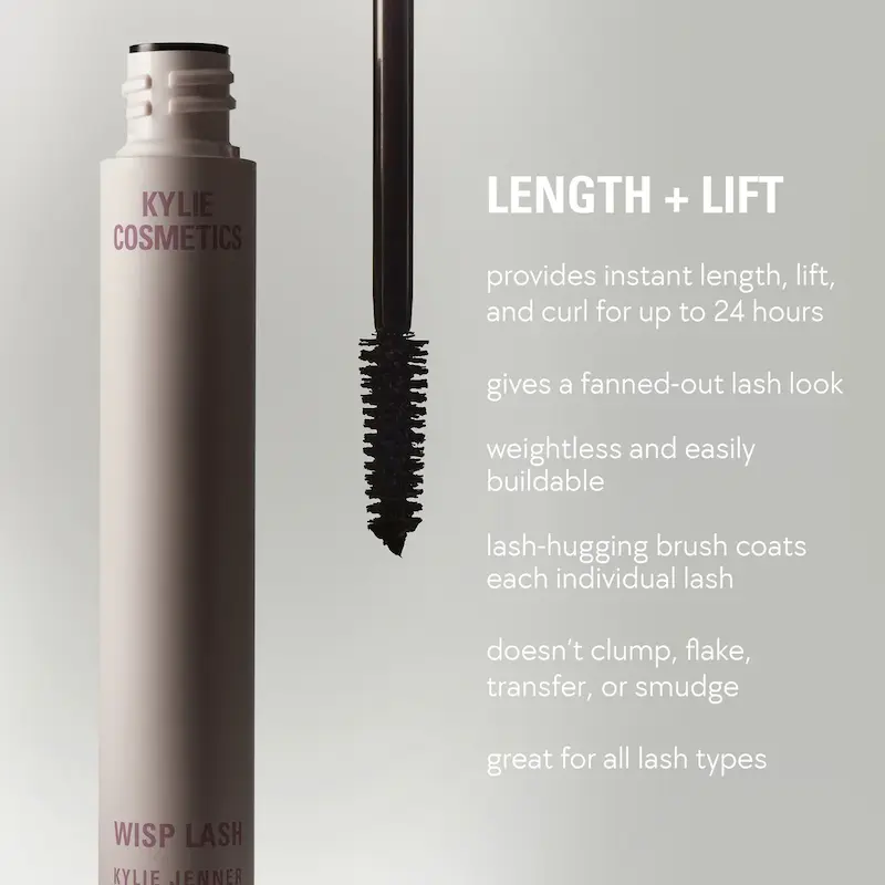 ریمل Wisp Lash از برند Kylie Cosmetics برای مژه بلندتر و تفکیک‌شده 