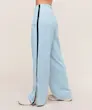 Gymshark Retro Stripe Snap Pants – Smoke Blue / Deep Petrol Blue شلوار ورزشي ابي جيم شارك