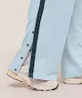 Gymshark Retro Stripe Snap Pants – Smoke Blue / Deep Petrol Blue شلوار ورزشي ابي جيم شارك