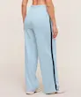 Gymshark Retro Stripe Snap Pants – Smoke Blue / Deep Petrol Blue شلوار ورزشي ابي جيم شارك