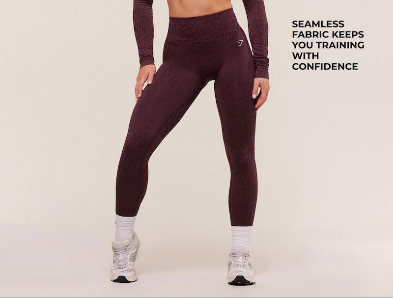 Gymshark Adapt Animal Seamless Leggings – Cherry Purple / Reset Pink
