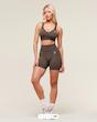 شورت ورزشی زنانه جیم شارک مدل Vital Seamless Shorts رنگ Espresso Marl