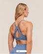 نیم تنه ورزشی زنانه جیم شارک مدل Adapt Animal Seamless Sports Bra رنگ Navy / Brand Blue