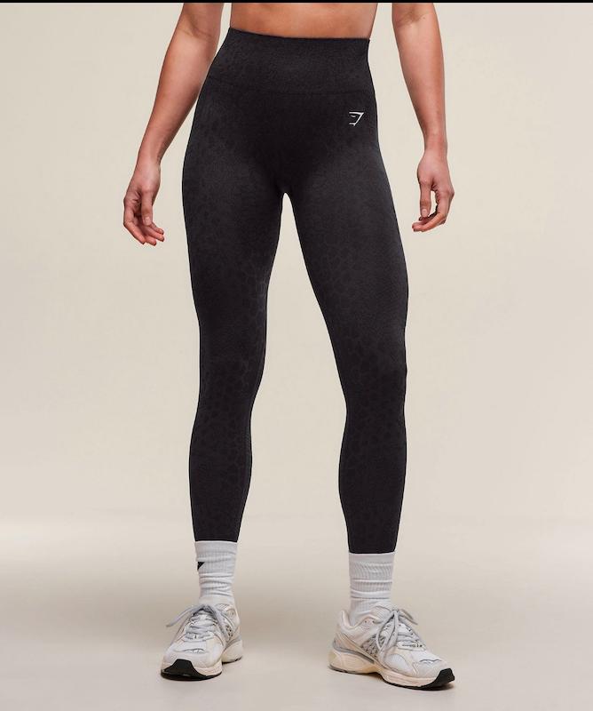 لگ ورزشی زنانه جیم شارک مدل Adapt Animal Seamless رنگ Black / Asphalt Grey