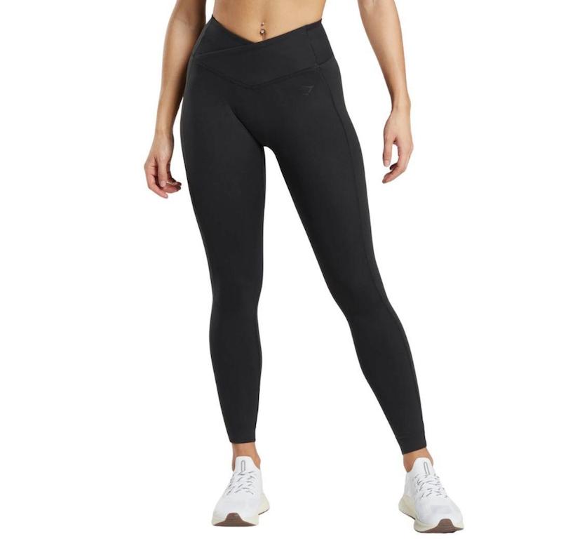 لگ ورزشی زنانه جیم شارک مدل Crossover Leggings رنگ مشکی (Black)