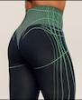 لگ ورزشی زنانه جیم شارک مدل Apex Seamless Leggings رنگ Heavy Blue / Active Green