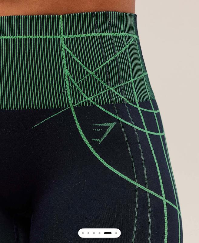 شورت Apex Seamless Shorts – Heavy Blue / Active Green 