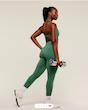 Adapt Fleck x Whitney Leggings – Lift Green / Clay Green لگ ورزشي جيمشارك