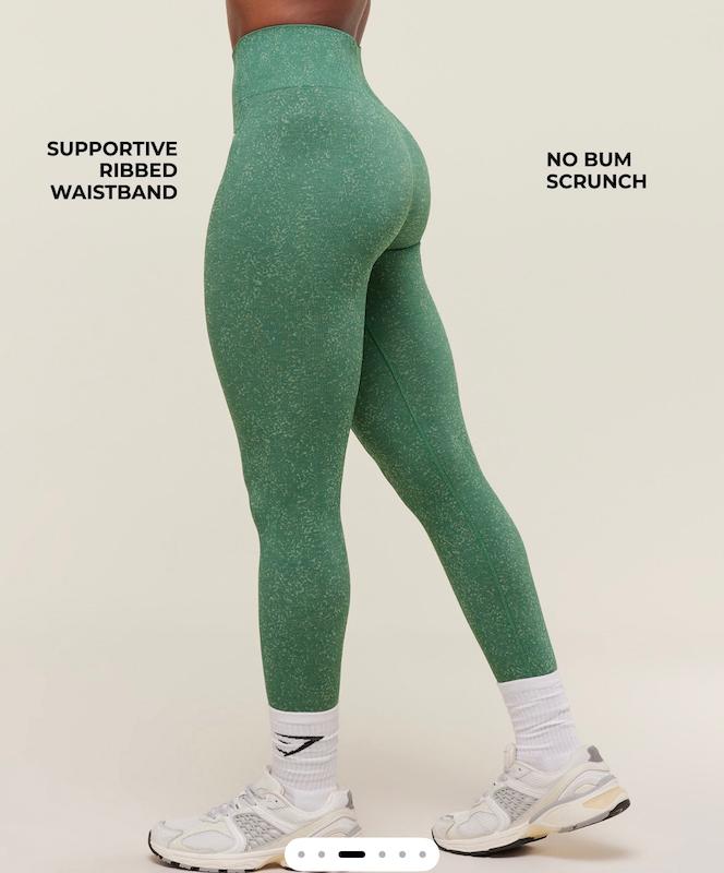 Adapt Fleck x Whitney Leggings – Lift Green / Clay Green لگ ورزشي جيمشارك
