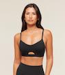 Balcony Peekaboo Sports Bra – Black سوتين ورزشي جيم شارك