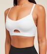 Balcony Peekaboo Sports Bra – White نيم تنه ورزشي جيم شارك
