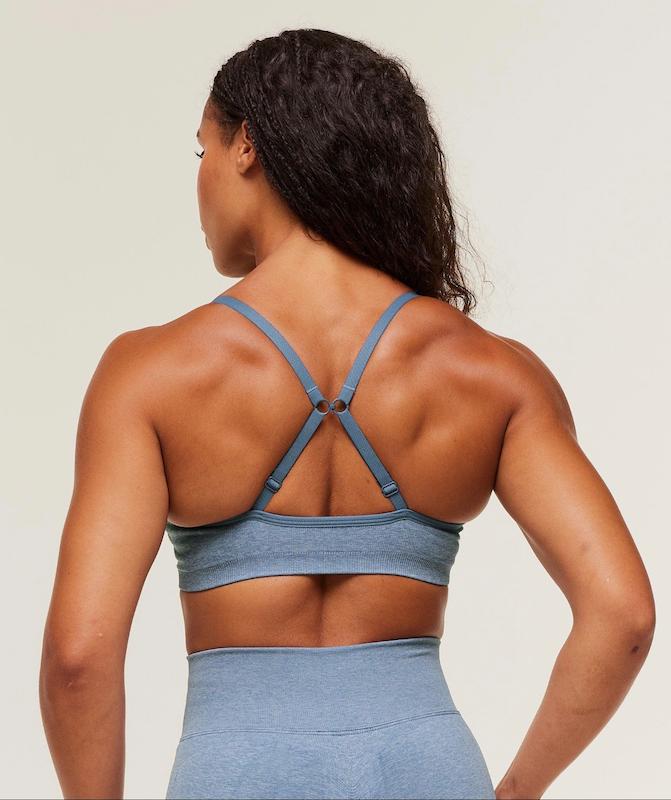 Lift Seamless Sports Bra – Worn Blue / Peri Blue Marl نيم تنه ورزشي جيم شارك
