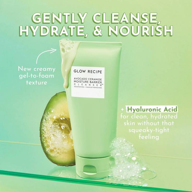 Avocado Ceramide Moisture Barrier Cleanser Glow Recipe