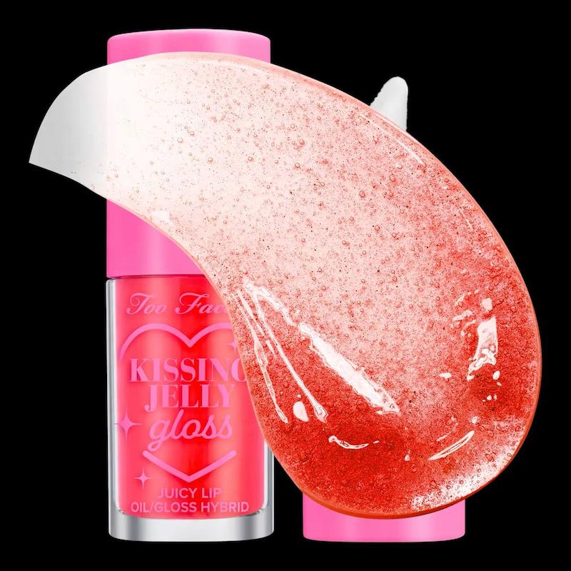 Too Faced Kissing Jelly Non-Sticky Lip Oil Gloss COLOR: Sour Watermelon