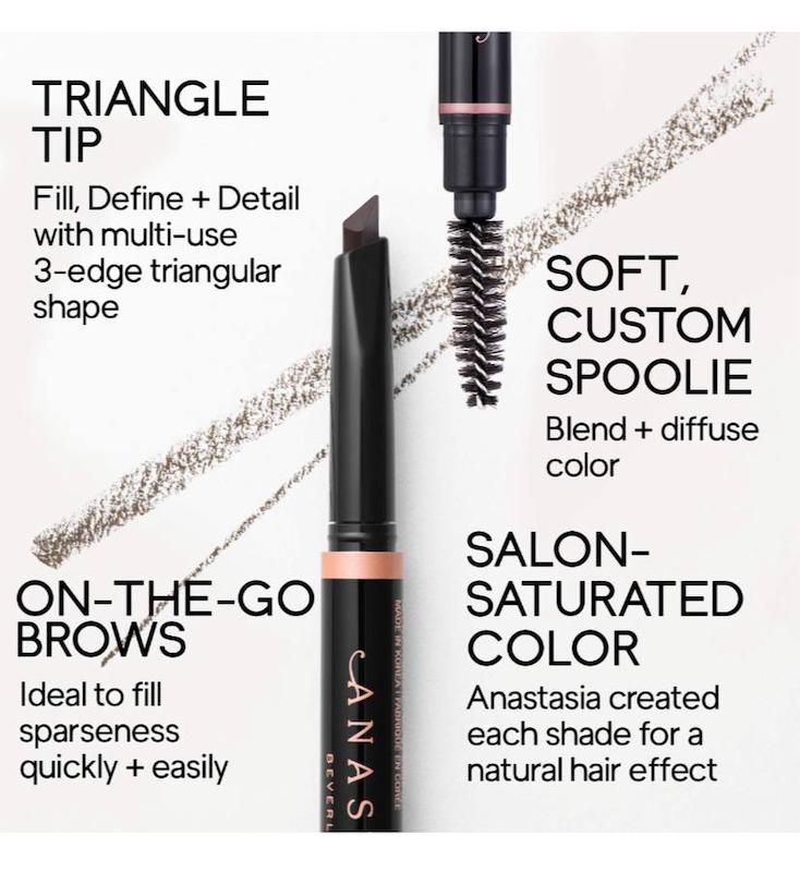 مداد ابرو BEVERLY HILLS Brow Definer 3-in-1 Triangle Tip Easy Precision Eyebrow Pencil
